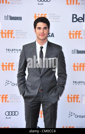 Toronto, Canada. Il 7 settembre 2012. Darren Criss presso gli arrivi per IMOGENE Premiere al Toronto International Film Festival, Ryerson Theater, Toronto, il 7 settembre 2012. Foto di: Gregorio Binuya/Everett raccolta/Alamy Live News Foto Stock