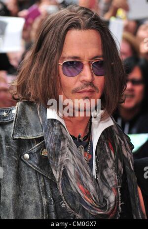 Toronto, Cananda. 8 settembre 2012. Johnny Depp presso gli arrivi ad ovest di Memphis Premiere al Toronto International Film Festival, Ryerson Theater, Toronto, il 8 settembre 2012. Foto di: Gregorio Binuya/Everett raccolta/Alamy Live News Foto Stock