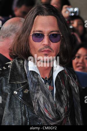 Toronto, Cananda. 8 settembre 2012. Johnny Depp presso gli arrivi ad ovest di Memphis Premiere al Toronto International Film Festival, Ryerson Theater, Toronto, il 8 settembre 2012. Foto di: Gregorio Binuya/Everett raccolta/Alamy Live News Foto Stock