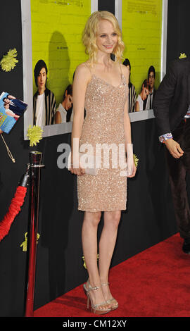 Sett. 10, 2012 - Los Angeles, California, Stati Uniti - Erin Wilhelmi frequentando il Los Angeles Premiere di ''i vantaggi di essere un violaciocca'" tenutasi presso la Arclight Glossari Affini cupola in Hollywood, la California il 10 settembre 2012. 2012(Immagine di credito: credito: D. lunga/Globe foto/ZUMAPRESS.com)/Alamy Live News Foto Stock