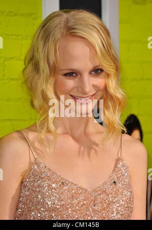 Sett. 10, 2012 - Los Angeles, California, Stati Uniti - Erin Wilhelmi frequentando il Los Angeles Premiere di ''i vantaggi di essere un violaciocca'" tenutasi presso la Arclight Glossari Affini cupola in Hollywood, la California il 10 settembre 2012. 2012(Immagine di credito: Â© D. lunga/Globe foto/ZUMAPRESS.com) Foto Stock