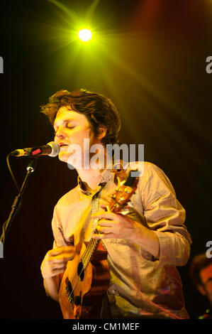 London, Regno Unito - 14 settembre: Beirut eseguire live al HMV Hammersmith Apollo. Foto Stock