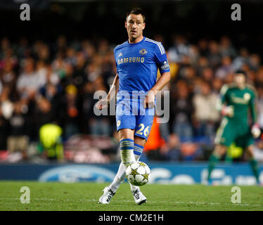 19.09.12 Londra, Inghilterra: John Terry del Chelsea durante la UEFA Champions League Gruppo E match tra Chelsea e Juventus Stadio Stamford Bridge Foto Stock