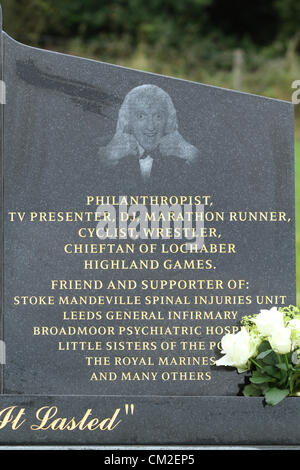 SIR JIMMY SAVILE SIR JIMMY SAVILE MEMORIAL Inghilterra Scarborough Regno Unito 20 Settembre 2012 Foto Stock