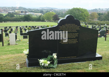 SIR JIMMY SAVILE SIR JIMMY SAVILE MEMORIAL Inghilterra Scarborough Regno Unito 20 Settembre 2012 Foto Stock