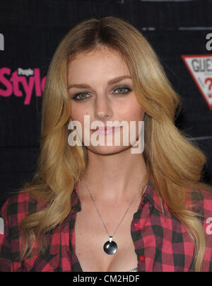 Sett. 19, 2012 - West Hollywood, California, Stati Uniti - Lydia Hearst arriva per il popolo del denim Stylewatch Party presso la Palihouse. (Credito Immagine: © Lisa O'Connor/ZUMAPRESS.com) Foto Stock