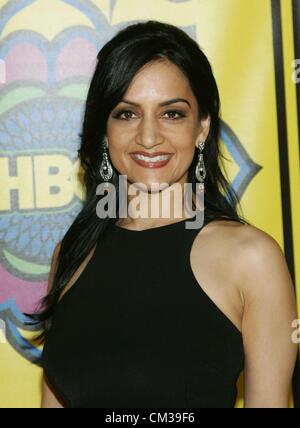 Archie Panjabi arrivi HBO Emmy Awards dopo PartyPlaza atPacific Design Center di Los Angeles CA 23 settembre 2012 Photo James Foto Stock