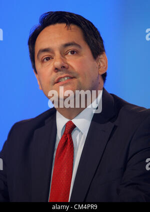 STEPHEN TWIGG MP OMBRA IL SEGRETARIO DI STATO PER IL 04 OTTOBRE 2012 Manchester Central Manchester Inghilterra England Foto Stock