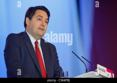 STEPHEN TWIGG MP OMBRA IL SEGRETARIO DI STATO PER IL 04 OTTOBRE 2012 Manchester Central Manchester Inghilterra England Foto Stock