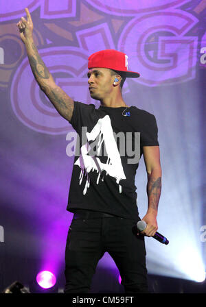 Sheffield - Girlguiding Big Gig 2012 - JLS eseguire alla Motorpoint Arena, Sheffield, Regno Unito - 6 ottobre 2012 Foto di Keith Mayhew Foto Stock