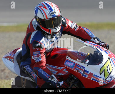 Ottobre 12, 2012 - Motegi, Giappone - James Ellison di Gran Bretagna e Paul Bird Motorsport giostre durante una sessione di prove libere durante il MotoGP del Giappone di Twin Ring Motegi il 12 ottobre 2012 a Motegi, Giappone. (Credito Immagine: © Koichi Kamoshida Jana/press/ZUMAPRESS.com) Foto Stock