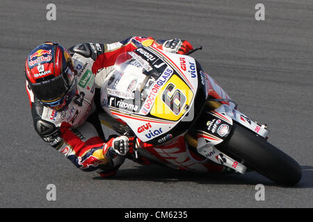 Ottobre 13, 2012 - Motegi, Giappone - Stefan Bradl della Germania e della LCR Honda MotoGP in durante le qualifiche della MotoGP del Giappone al Twin Ring Motegi il 13 ottobre 2012 a Motegi, Giappone. (Credito Immagine: © Koichi Kamoshida Jana/press/ZUMAPRESS.com) Foto Stock