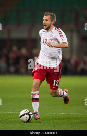 Michael Silberbauer (DEN), 16 ottobre 2012 - Calcio : Coppa del Mondo FIFA Brasile 2014 Qualificatore zona europea Gruppo B match tra Italia 3-1 Danimarca a Stadio Giuseppe Meazza di Milano, Italia. (Foto di Maurizio Borsari/AFLO) [0855] Foto Stock