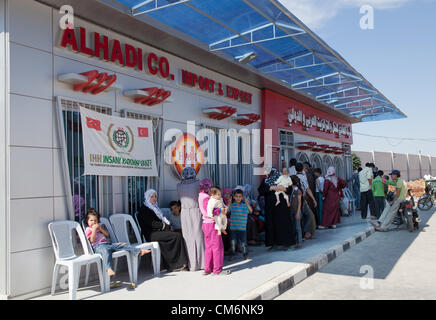 Azaz, Siria. Il 17 ottobre 2012. Una clinica medica presso il siriano campo profughi al confine con la Turchia in un'zaz, Siria il 17 ottobre 2012. Foto Stock