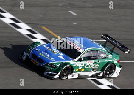 20.10.2012. Hockenheim, Germania. DTM 2012 10 gara di Hockenheim 16 Augusto Farfus BRA BMW Team RBM BMW M3 Foto Stock