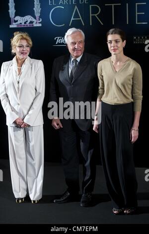 Ottobre 22, 2012 - Spagna - Charlotte Casiraghi assiste 'El Arte de Cartier' inaugurazione di una mostra a Madrid al Museo Thyssen Bornemisza il 22 ottobre 2012 (credito Immagine: © Jack Abuin/ZUMAPRESS.com) Foto Stock