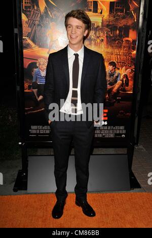 25 ottobre 2012 - Los Angeles, California, Stati Uniti - Thomas Mann che frequentano il Los Angeles Premiere di ''Fun Size'" tenutasi presso il Paramount Studios di Hollywood, la California il 25 ottobre 2012. 2012.(Immagine di credito: © D. lunga/Globe foto/ZUMAPRESS.com) Foto Stock