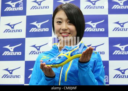 Kana - Ichikawa, Ottobre 29, 2012 - Atletica leggera : Kana Ichikawa partecipa a una conferenza stampa per l ingresso in Mizuno via Club la prossima primavera a Kishi Memorial palestra, Tokyo, Giappone. (Foto di AFLO SPORT) [1156] Foto Stock