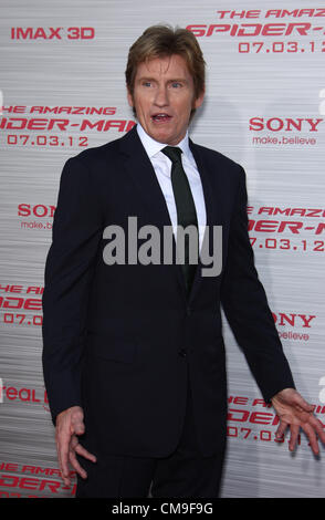 DENIS cauto l'INCREDIBILE SPIDER-MAN. PREMIERE MONDIALE DI LOS ANGELES CALIFORNIA USA 28 Giugno 2012 Foto Stock
