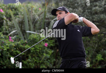 29.06.2012 Fabrizio Zanotti del Paraguay durante il secondo round della Irish Open at Royal Portrush Golf Club nella contea di Antrim, Irlanda del Nord. Foto Stock