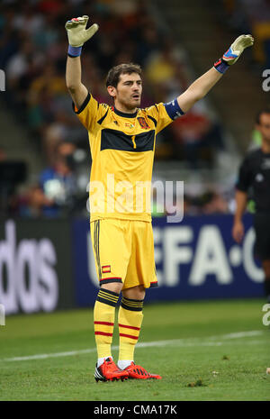 IKER CASILLAS SPAGNA V ITALIA EURO 2012 STADIO OLIMPICO KIEV UCRAINA 01 Luglio 2012 Foto Stock