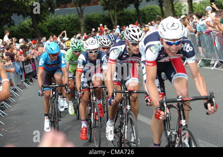 2012, il Tour de France, tappa 02 morsa - Tournai, Lotto - Belisol 2012, Henderson Gregory, Tournai Foto Stock