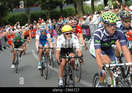 2012, il Tour de France, tappa 02 morsa - Tournai, Team Sky 2012, Mark Cavendish, Tournai Foto Stock