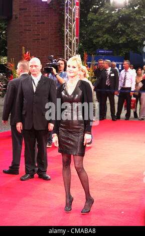 Melanie Griffith pongono per la stampa sul tappeto rosso, Filmfestival internazionale 2012, Gasteig a Monaco di Baviera, Germania, martedì, luglio 03. 2012 Foto Stock