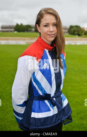 GB della squadra di ginnastica annuncio Loughborough University 4.7.12.Francesca Jones Foto Stock