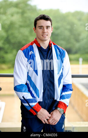 GB della squadra di ginnastica annuncio Loughborough University 4.7.12. Kristian Thomas Foto Stock