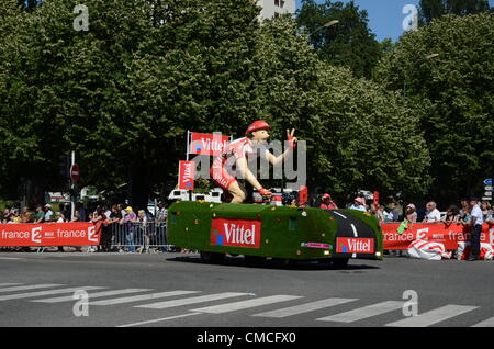 La 99th Tour de France è arrivato a Pau, del 16 luglio 2012. Foto Stock