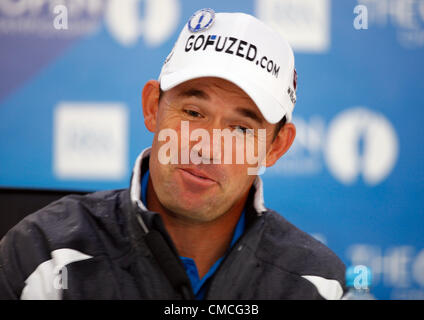 PADRAIG HARRINGTON CONFERENZA STAMPA LYTHAM & ST.ANNES LANCASHIRE INGHILTERRA 17 Luglio 2012 Foto Stock