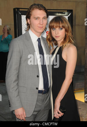 Luglio 19, 2012 - Los Angeles, California, Stati Uniti - Paul Dano Zoe Kazan frequentando il Los Angeles Premiere di '' Ruby scintille" tenutosi presso il teatro egiziano in Hollywood, la California il 19 luglio 2012. 2012(Immagine di credito: Â© D. lunga/Globe foto/ZUMAPRESS.com) Foto Stock