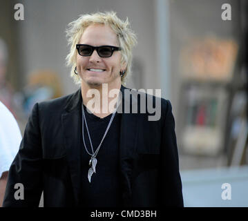 22 luglio 2012 - Los Angeles, California, Stati Uniti d'America - musicista-MATT SORUM, Percussionista e batterista dei Guns N' Roses, Velvet Revolver, Camp Freddy, back stage di Ringo Star tutti Starr Band, al Teatro Greco, Los Angeles, California, Stati Uniti d'America Luglio 21, 2012..Credit immagine cr Scott Mitchell/ZUMA premere (credito Immagine: © Scott Mitchell/ZUMAPRESS.com) Foto Stock