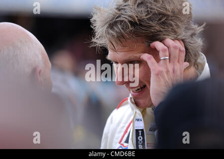 Il 21 luglio 2012, Silverstone, UK. Ex British numero di un giocatore di tennis Andrew Castello dopo Silverstone la classica gara di celebrità Foto Stock