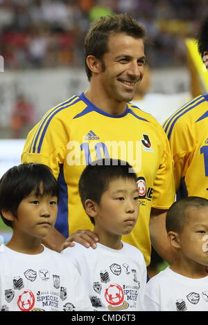 Luglio 21, 2012, Ibaraki, Giappone: Alessandro Del Piero, Juventus, assiste il J.League match speciale per 2011 Grande Oriente giappone terremoto a Kashima Stadium il 21 Lug 2012, Ibaraki pref, Giappone (foto di AFLO) Foto Stock