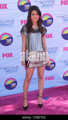 22 luglio 2012 - Los Angeles, California, Stati Uniti - Miranda Cosgrove arriva per il Teen Choice Awards 2012 presso la Gibson anfiteatro. (Credito Immagine: © Lisa O'Connor/ZUMAPRESS.com) Foto Stock