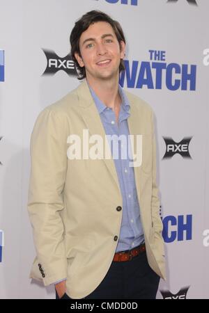 Nicholas Braun presso gli arrivi per guardare la Premiere, Grauman's Chinese Theatre di Los Angeles, CA Luglio 23, 2012. Foto di: Dee Cercone/Everett Collection Foto Stock