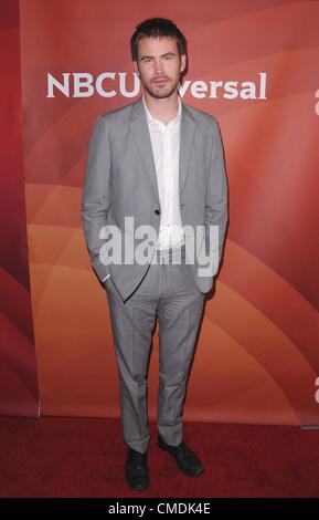 Luglio 24, 2012 - Hollywood, California, Stati Uniti - NBC Universal Summer press tour presso il Beverly Hilton di Beverly Hills, CA 7/24/12 2012..ZACH CREGGER(Immagine di credito: Â© Scott Kirkland/Globe foto/ZUMAPRESS.com) Foto Stock