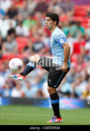 LUIS SUAREZ URUGUAY OLD TRAFFORD Manchester Inghilterra 26 Luglio 2012 Foto Stock