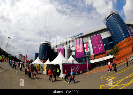 Hampden Park, 26 luglio 2012 - Calcio : una vista generale di Hampden Park prima di uomini del primo turno gruppo D match tra U-23 Spagna 0-1 U-23 Giappone durante il London 2012 Giochi Olimpici di Glasgow, UK. (Foto di AFLO) Foto Stock