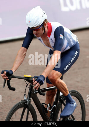 BRADLEY WIGGINS GRAN BRETAGNA Pall Mall Londra Inghilterra 28 Luglio 2012 Foto Stock