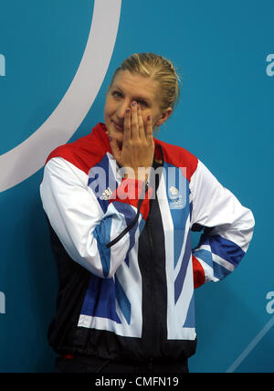 REBECCA ADLINGTON grida al CER GRAN BRETAGNA Stratford London Inghilterra 03 Agosto 2012 Foto Stock