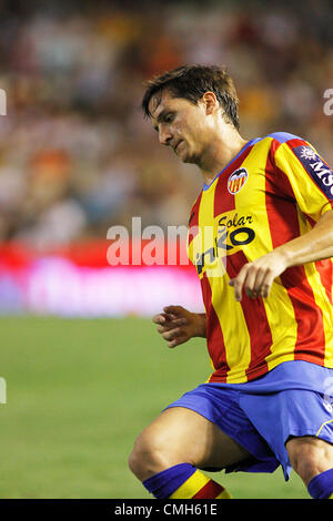 09/08/2012 - partita amichevole pre stagione - Valencia CF vs Tottenham Hotspurs - Estadio Mestalla, Valencia, Spagna - Piatti Foto Stock