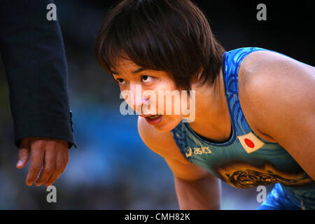 Kyoko Hamaguchi (JPN), 9 agosto 2012 - Wrestling : Donna 72kg Freestyle a ExCeL durante il London 2012 in occasione dei Giochi Olimpici di Londra, Regno Unito. (Foto di Koji Aoki/AFLO SPORT) [0008] Foto Stock