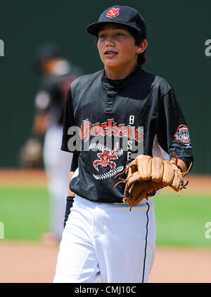 Agosto 13, 2012 - Aberdeen, Maryland, Stati Uniti - Scene dal gioco tra il sud-ovest del Pacifico e Maryland durante il Cal Ripken Babe Ruth World Series di Aberdeen, Maryland il 13 agosto 2012. Il Pacifico sud-ovest ha vinto 14-2 in quattro inning. (Credito Immagine: © Scott Serio/eclipse/ZUMAPRESS.com) Foto Stock