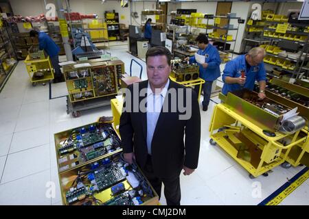 Luglio 31, 2012 - Los Angeles, California (CA, Stati Uniti - Darren Jamison, CEO di Capstone turbina Corp. (Credito Immagine: © Ringo Chiu/ZUMAPRESS.com) Foto Stock