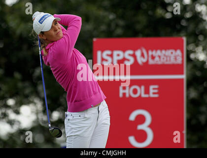 16.08.2012. Buckinghamshire, Inghilterra. La Norvegia è Marianne Skarpnord in azione durante il primo round del ISP Handa Ladies British Masters evento presso il Buckinghamshire Golf Club, Denham, Greaater Londra Foto Stock