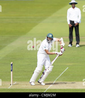 16.08.2012 Londra, Inghilterra. Hashim LRD in azione durante il primo giorno della terza prova tra Inghilterra e Sud Africa da Signori. Foto Stock