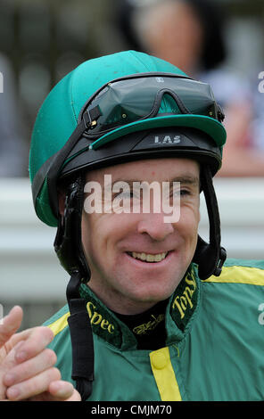 MICHAEL O'CONNELL JOCKEY BEVERLEY RACECOURSE BEVERLEY INGHILTERRA 15 Agosto 2012 Foto Stock